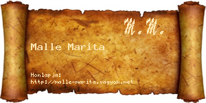 Malle Marita névjegykártya